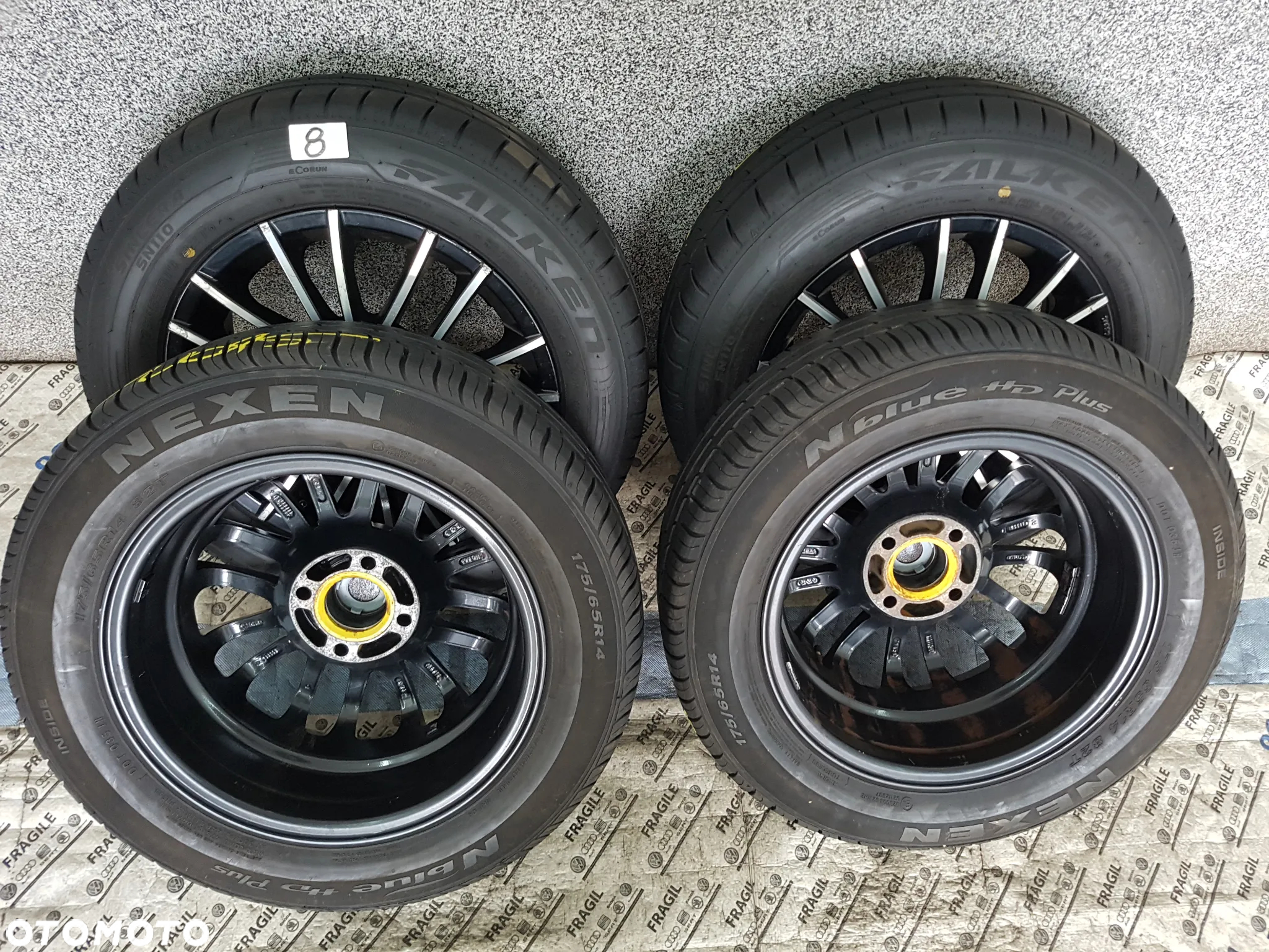 KOŁA LETNIE OPEL CORSA HYUNDAI  TOYOTA YARYS RENAULT CLIO VW UP MI CITYGO 4X100 175/65R14 5,5JX14 ET36 - 21