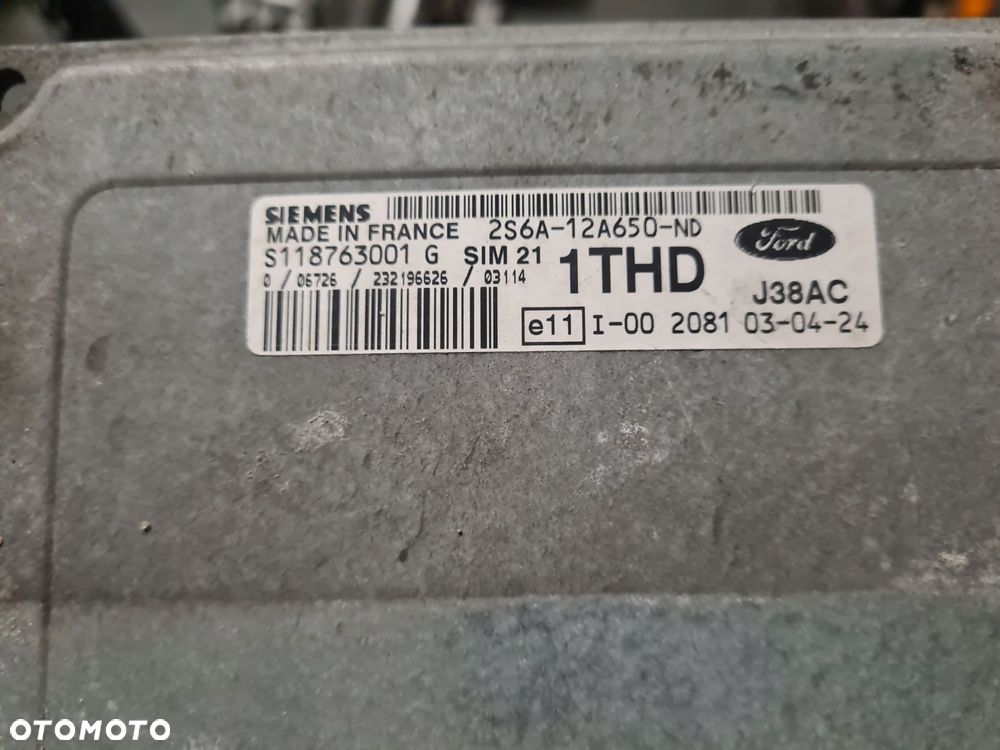komputer silnika 2s6a-12a650-nd fiesta mk6 1.3 8v - 2
