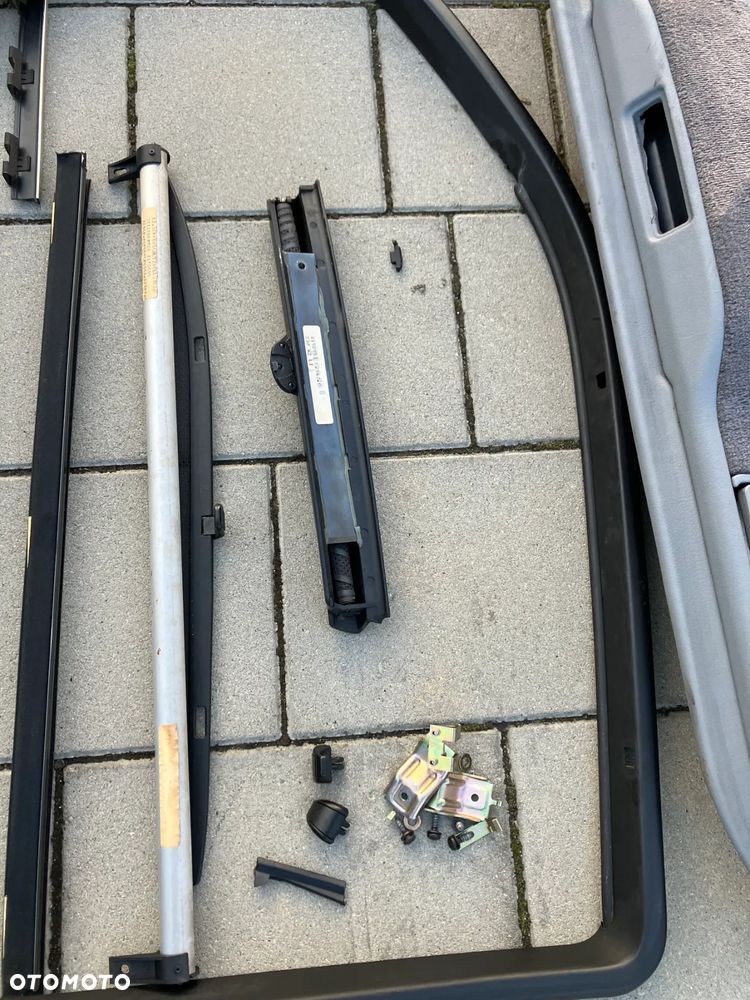BOCZKI DRZWI BMW E38 PRZED LIFT WERSJA KRÓTKA ROLETKI ROLETY TRÓJKĄTY ZESTAW RARYTAS - 28