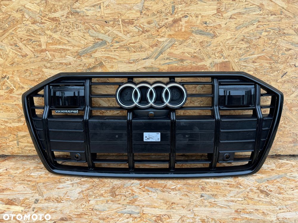 GRILL ATRAPA CHŁODNICY AUDI A6 C8 18+ ALLROAD CZARNY KAMERA RADAR ZAŚLEPKA 4K0853651G 4K0853293 ORYGINAŁ - 1