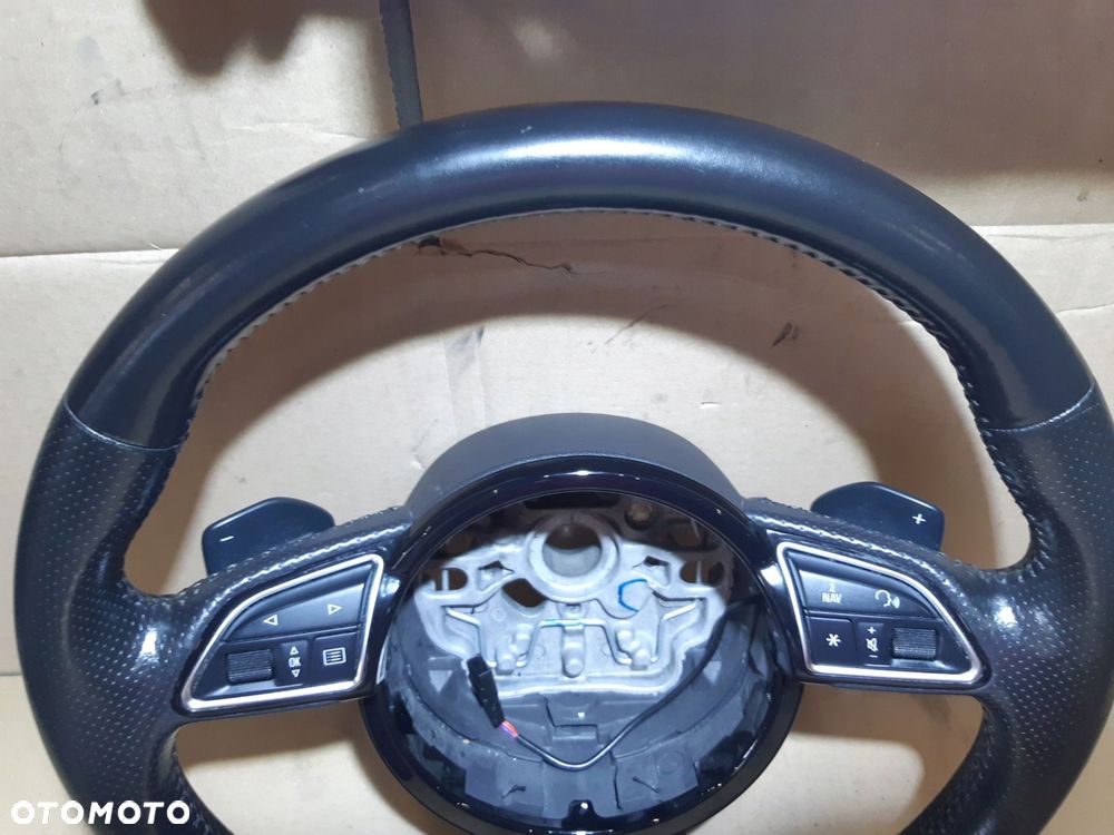 audi a6 c7 kierownica s-line skóra multifunkcja łopatki 8x0419091m - 15