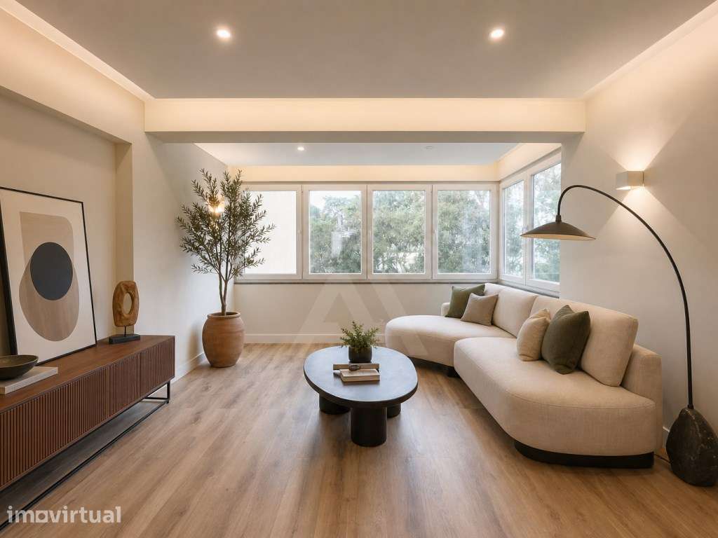 Apartamento T2 renovado no Estoril com 72 m² e ótima localização. - Grande imagem: 3/25