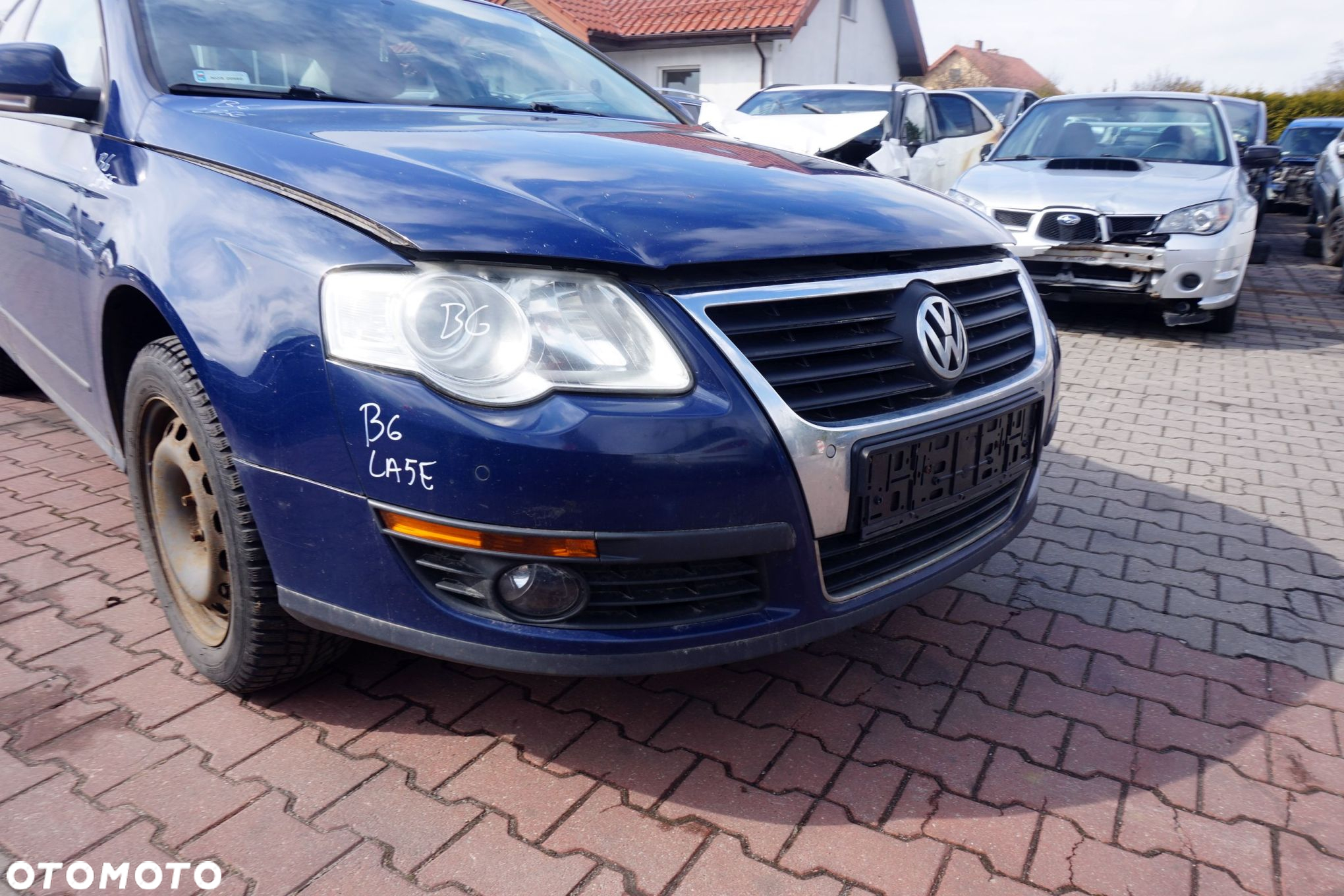 MASKA ZDERZAK BŁOTNIKI LAMPY PASSAT B6 LA5E PDC VOLKSWAGEN 2005-2010 GRANATOWY PRZÓD KOMPLETNY - 10