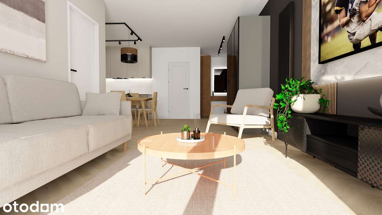 NOWE | 47,75 m² | bez PCC |2 pokoje | balkon | winda | projekt w cenie