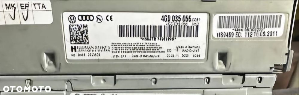 Tuner wzmacniacz 4g0035056 Audi a3 a4 a5 a6 q5 b8 8t - 2