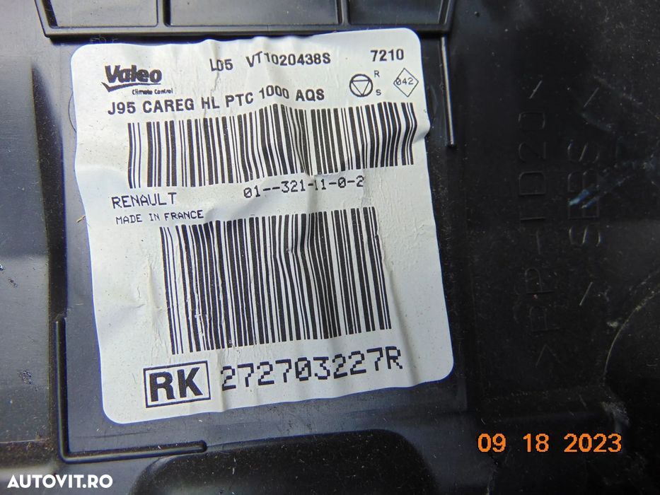 Aeroterma Renault Scenic 3 n 2009-2016 aeroterma completa scenic 3 gra - 3