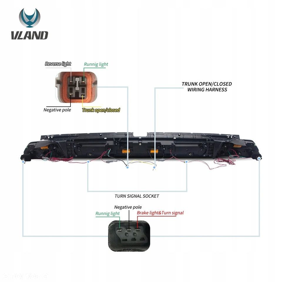 Lampy tyl Blenda kpl Red Vland Led LIFT look europa Dodge Challenger 08-14 - 11