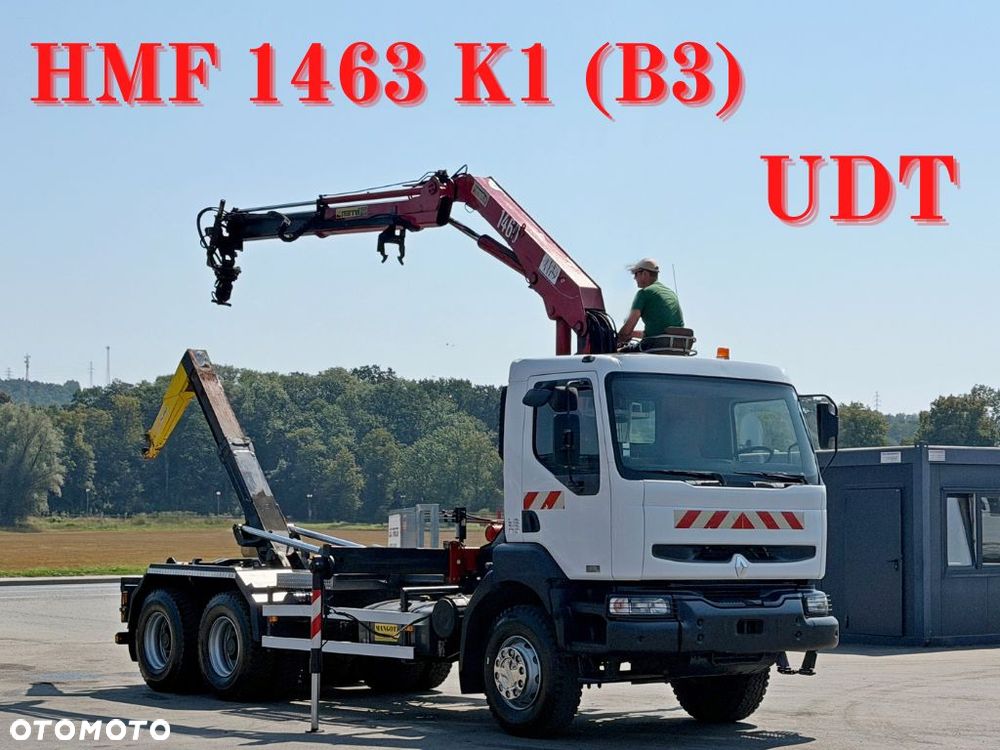 Renault KERAX 370 DCI * HAKOWIEC 4,85 m * HMF 1463 K1 (B3) * 6x4 * STAN BDB - 1