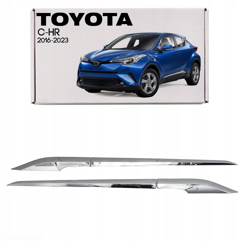 toyota c-hr ax10 2016-2023 ozdobne listwy drzwi stal - 1