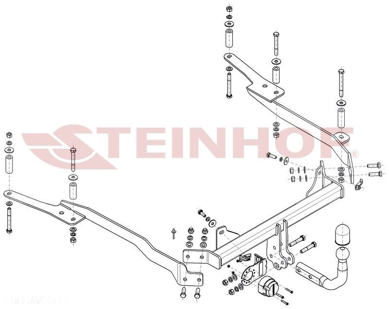 Hak Holowniczy + MODUŁ 7PIN do Peugeot 607 Sedan od 2000 do 2010 - 2