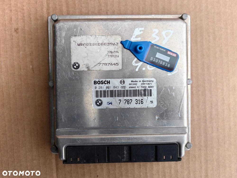 Komputer sterownik silnika BMW M67 4.0D V8 E38 7787316 - 1