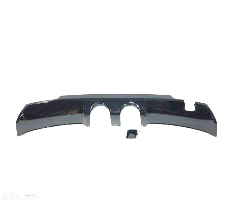 DIFUSOR TRASEIRO VOLKSWAGEN VW GOLF 6 LOOK R20 PRETO BRILHANTE - 2