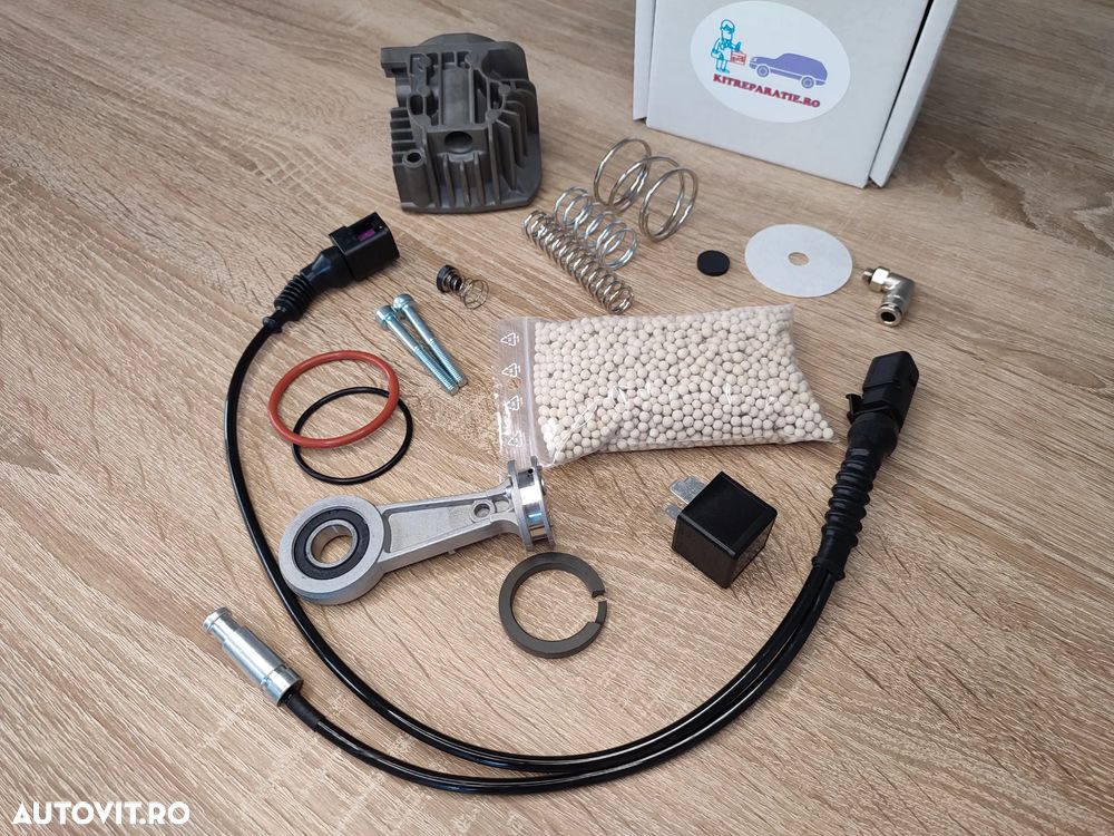 Compresor perne aer Audi VW BMW Porsche Tesla, kit reparatii, bloc valve, supape perne, piese noi suspensie pneumatica - 3