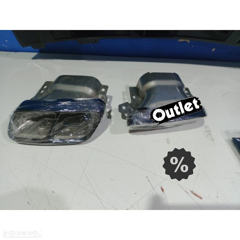 C010945C1 DIFUSOR MERCEDES CLA C117 16-19 LOOK AMG PRETO BRILHANTE + PONTEIRAS E - 5