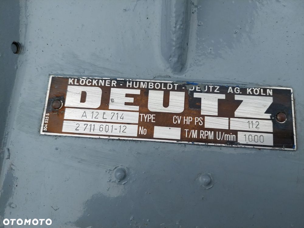 Silnik spalinowy Deutz A12L714 A12L 714 F12L714 12-CYL Agregat Przesiewacz Lokomotywa - 11