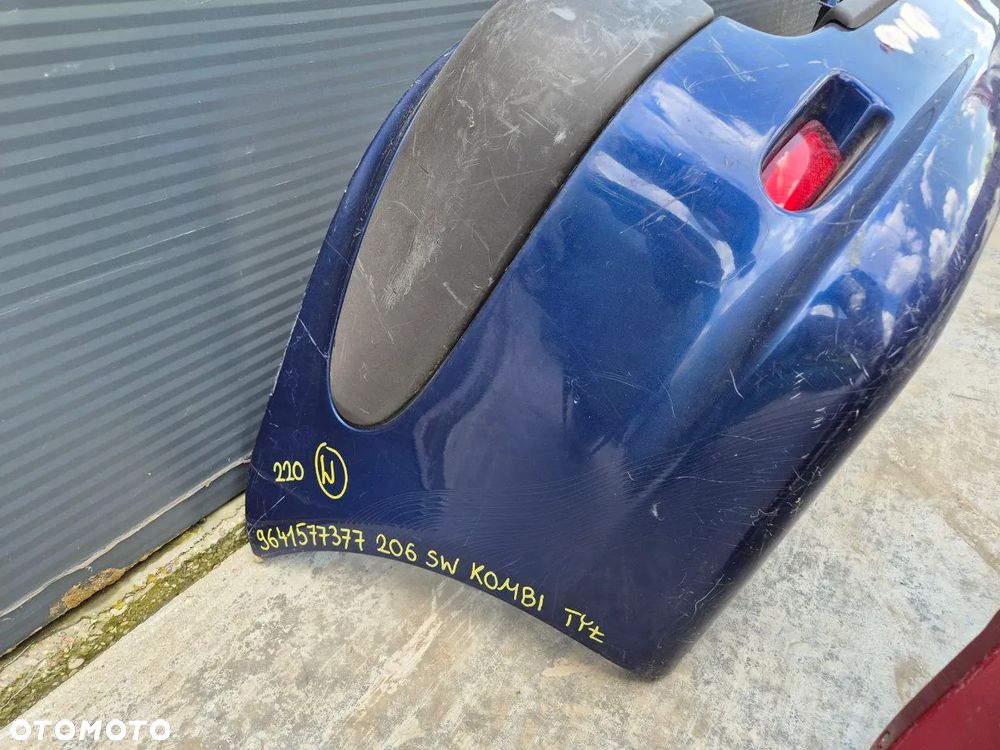 ZDERZAK TYŁ TYLNY PEUGEOT 206 KOMBI - 16