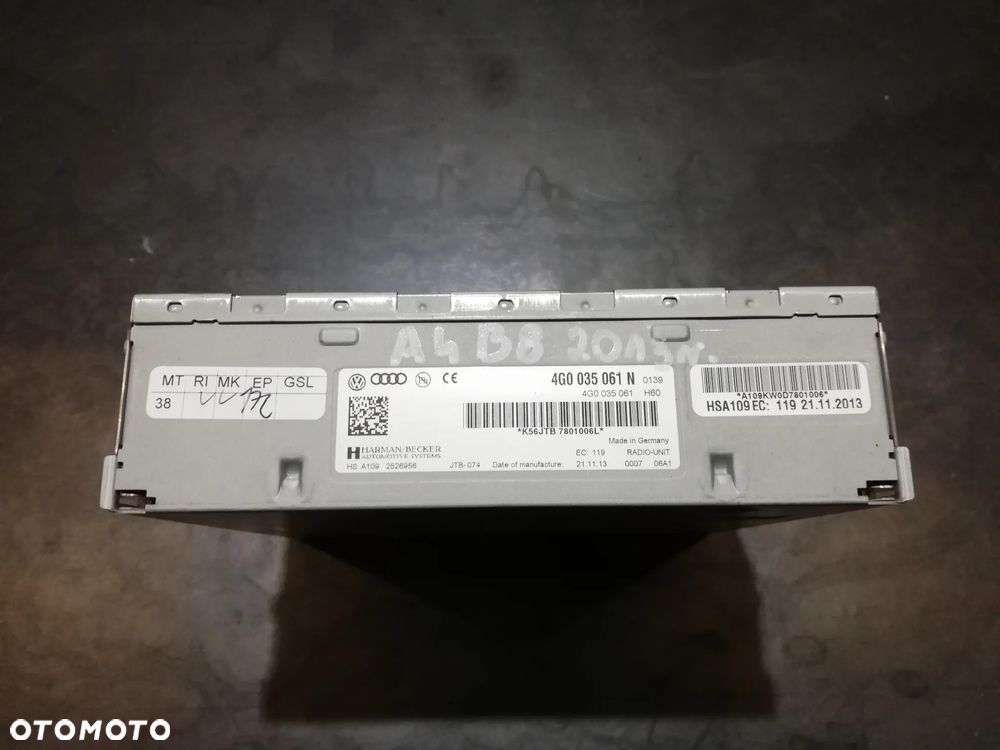 Moduł tuner radia A4 A5 A6 A7 4G0035061N - 1