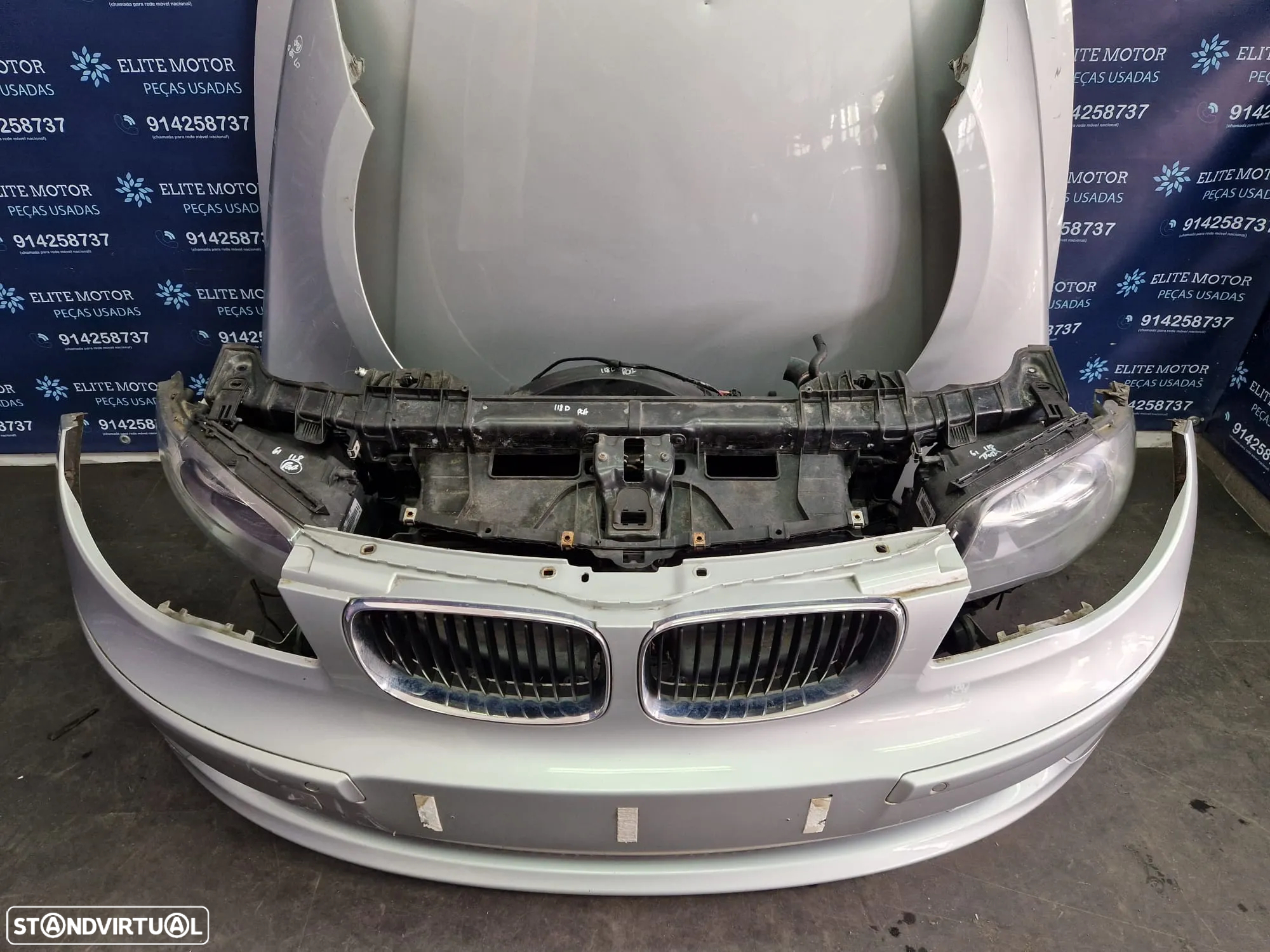 Frente completa usada BMW SERIE 1 LCI E87 E81 118D capot parachoques oticas guardalamas - 4