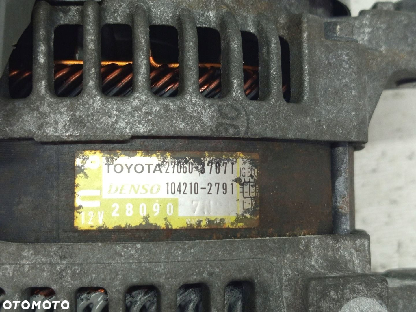 ALTERNATOR TOYOTA AVENSIS III T27 1.8 BENZYNA 27060-37071 - 6