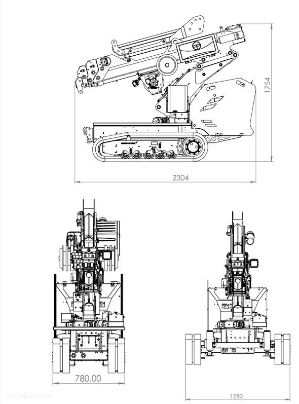 Befard miniżuraw gąsienicowy XM800 i XM1200 do 10,2m pick and carry - 17