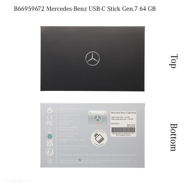 MERCEDES Pendrive Dual USB-C USB-A 64GB klucz kluczyk pilot OE - 4