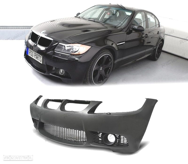PARA-CHOQUES BMW SERIE 3 E90 E91 LOOK M3 05-08 + LAVA-FAROIS