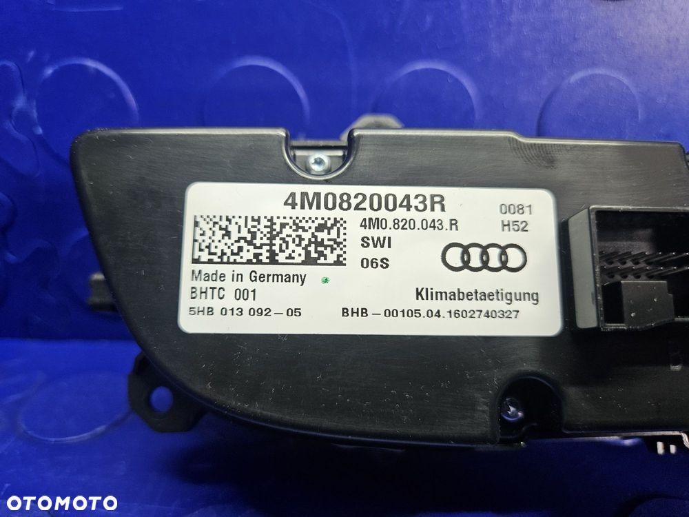 PANEL klimatyzacji AUDI Q7 4M panel sterownik klimatyzacji ORYGINAŁ 4M0820043R - 9