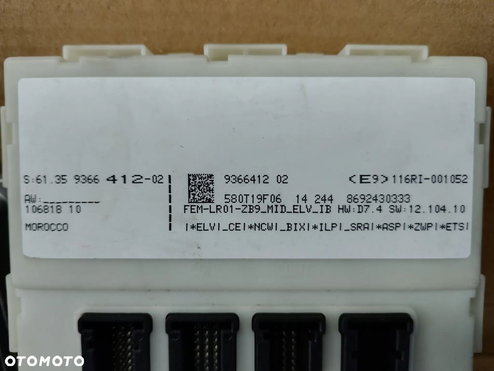 BMW F20 ZESTAW STARTOWY KOMPUTER KLUCZYK STEROWNIK FEM 116d N47N - 5