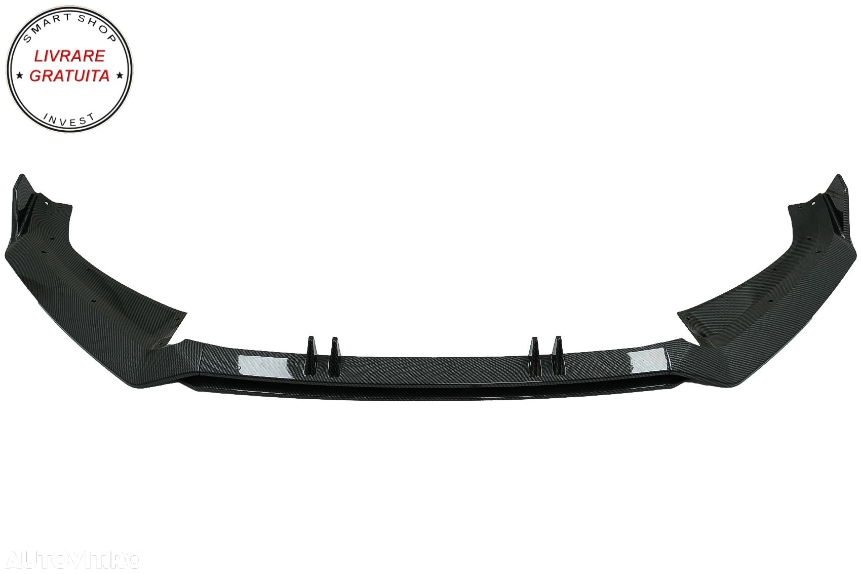 Prelungire Bara Fata Lip Audi A4 B9 8W S-Line (2016-2018) Carbon Look- livrare gratuita - 2