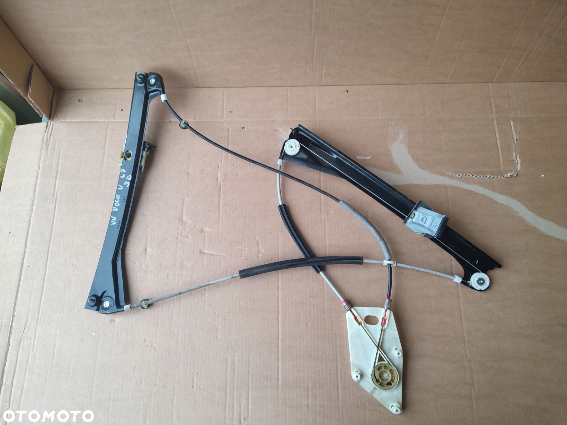 Mechanizm szyby lewy przód kierowcy VW POLO V LIFT 6C 3DRZWI 130TYS PRZEBIE - 1