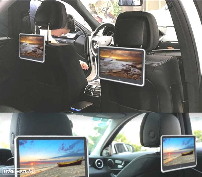 ECRÃ PARA ENCOSTO DE CABEÇA MULTIMEDIA 10 PULGADAS HD TÁCTIL USB SD - 2