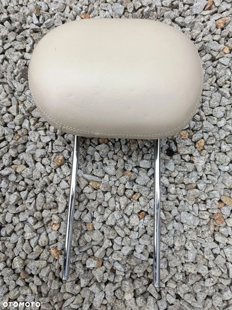 MERCEDES W211 ZAGŁÓWEK SKÓRZANY FOTELA LEWY PRAWY BEŻOWY - 5