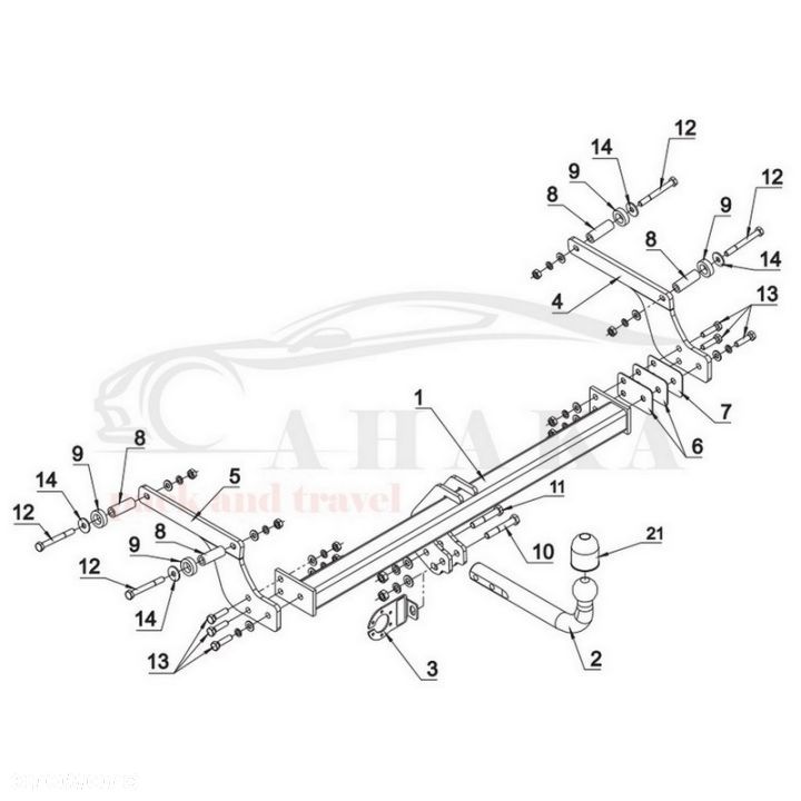 Hak Holowniczy Odkręcany Do Dacia Duster I 2010-2013 - 4
