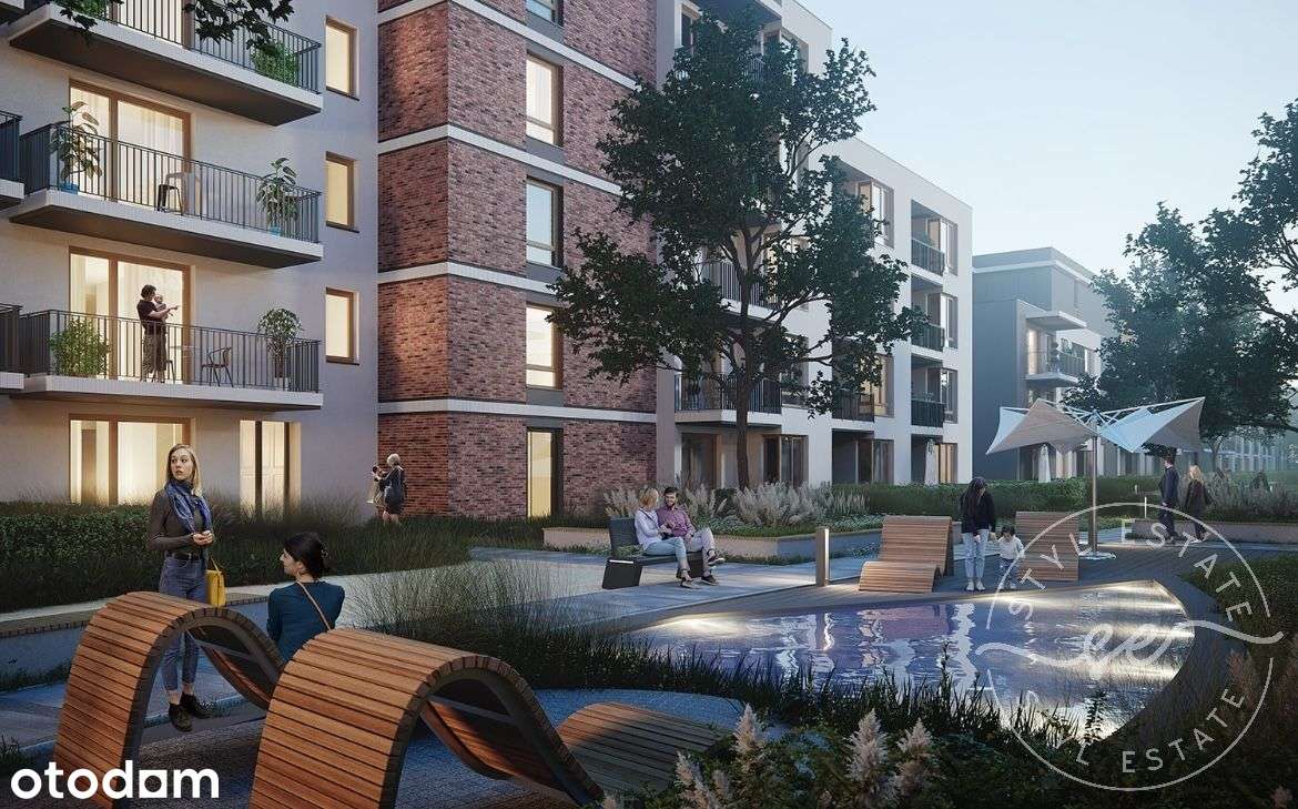 2 pokoje | 46 m2 | taras | garaż | Royal Residence