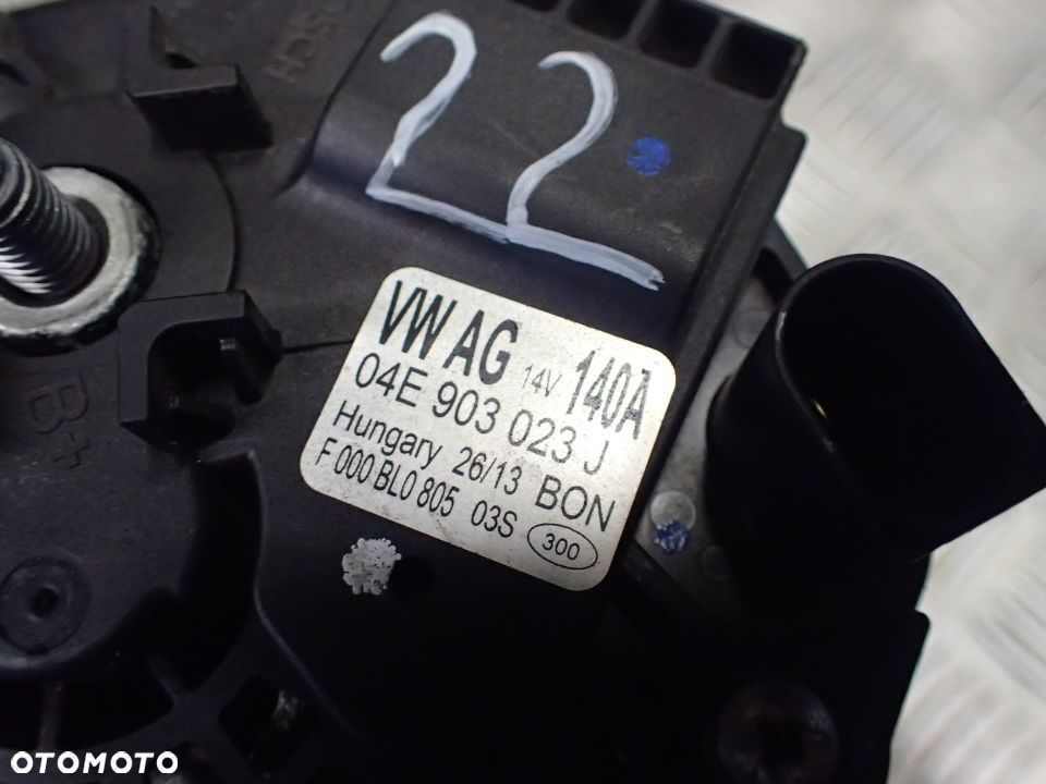 ALTERNATOR VW AUDI SEAT SKODA 04E903023J 140A RADOM - 5