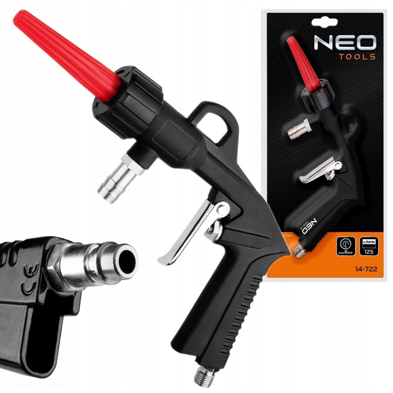 PISTOLET DO PIASKOWANIA z wężem długość 3 m NEO - 1