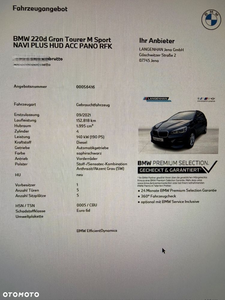 BMW Seria 2 220d Sport-Aut M Sport - 37