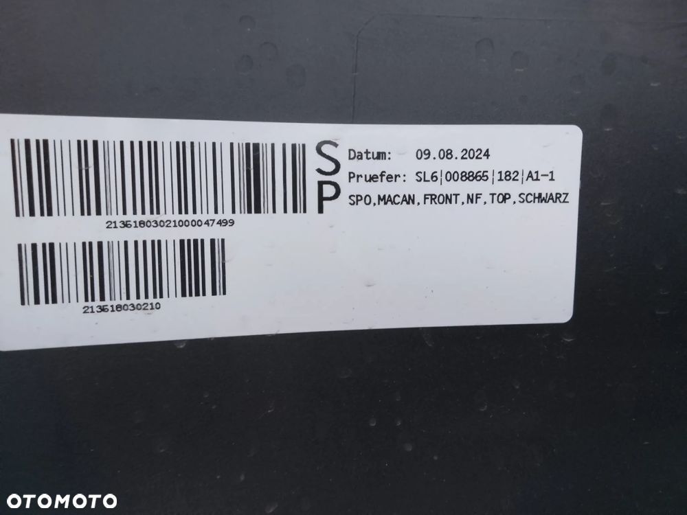 PORSCHE MACAN SPOILER DÓŁ DOKŁADKA ZDERZAKA PRZÓD 95B807061A - 7