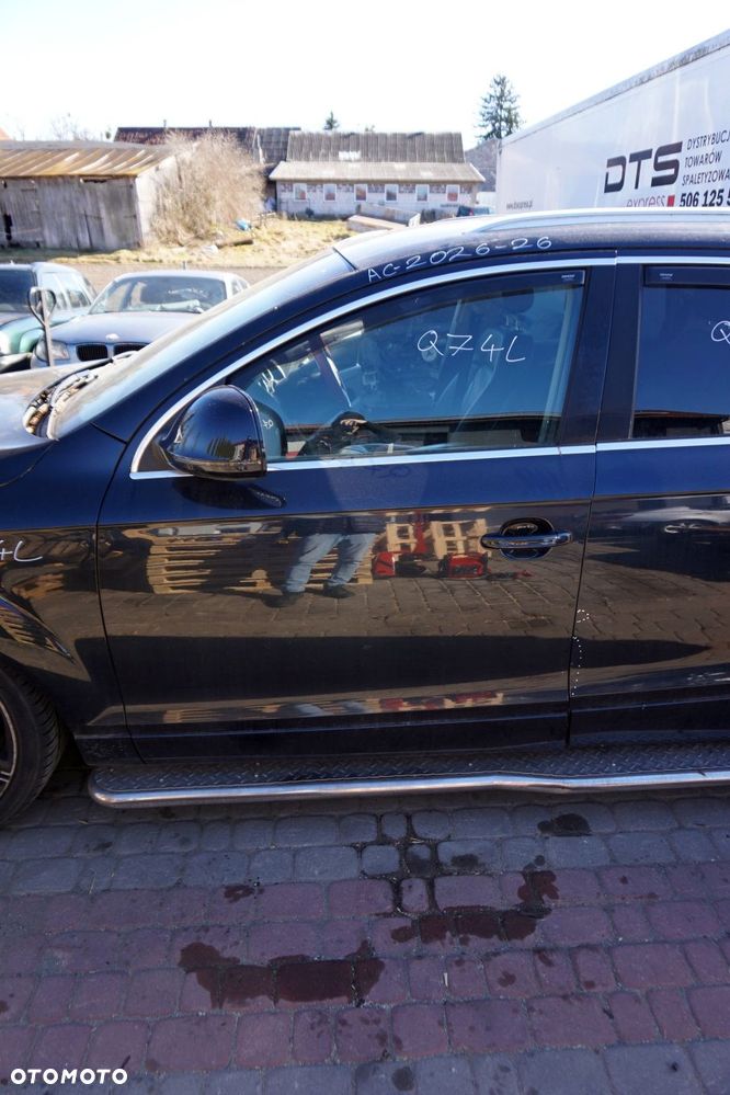 DRZWI PRZEDNIE LEWE Q7 4L LIFT LZ5Q  CZARNY AUDI 2009-2015 - 1
