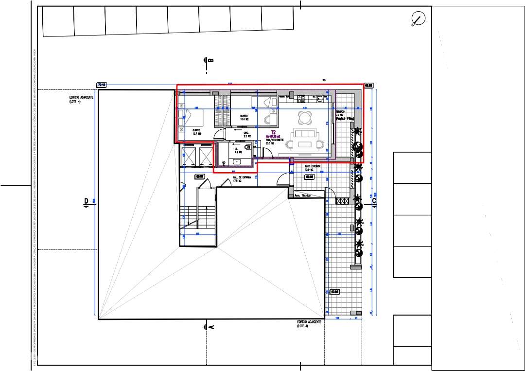 T3  (+ T2) Luxo, c Estac. e Arrecadação, jtº Forum Almada e Faculdades - Grande imagem: 4/18