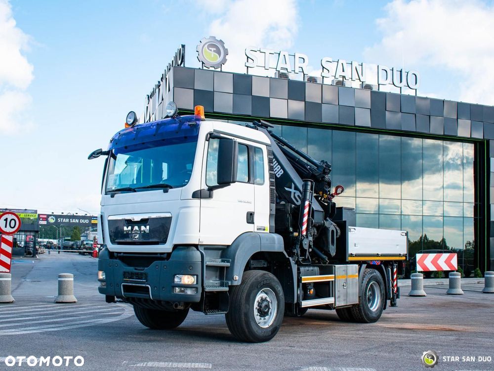 MAN TGS 18.360 4x4 HIAB 377-E6 XS Fly Jib HDS Żuraw Crane - 11