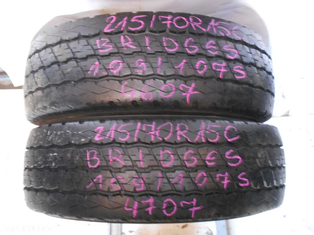 OPONY 215/70R15C BRIDGESTONE DURAVIS R630 DOT 4707 10MM - 1