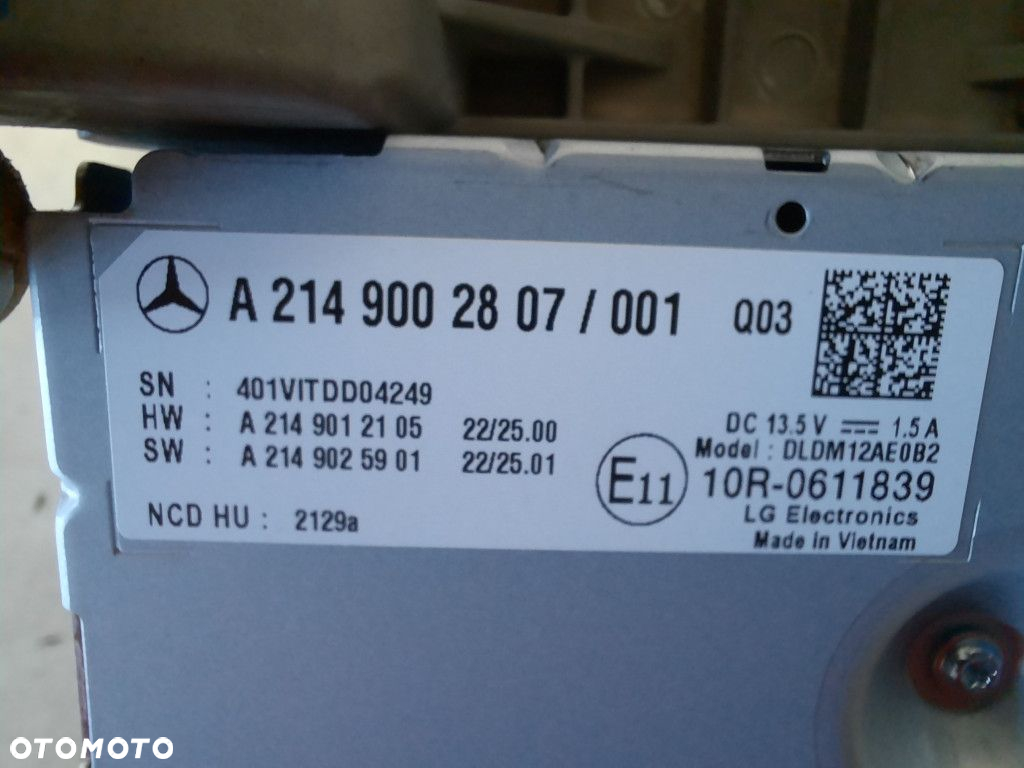 MERCEDES E-KLASA W214 23- WYŚWIETLACZ LICZNIK MONITOR  A2149002807 - 11