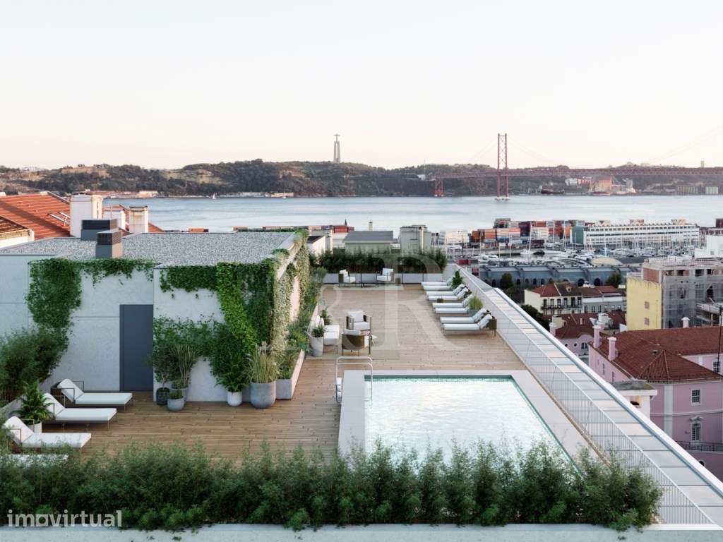 Apartamento T2+1 com vista rio na Av. Infante Santo, Lisboa - Grande imagem: 4/26