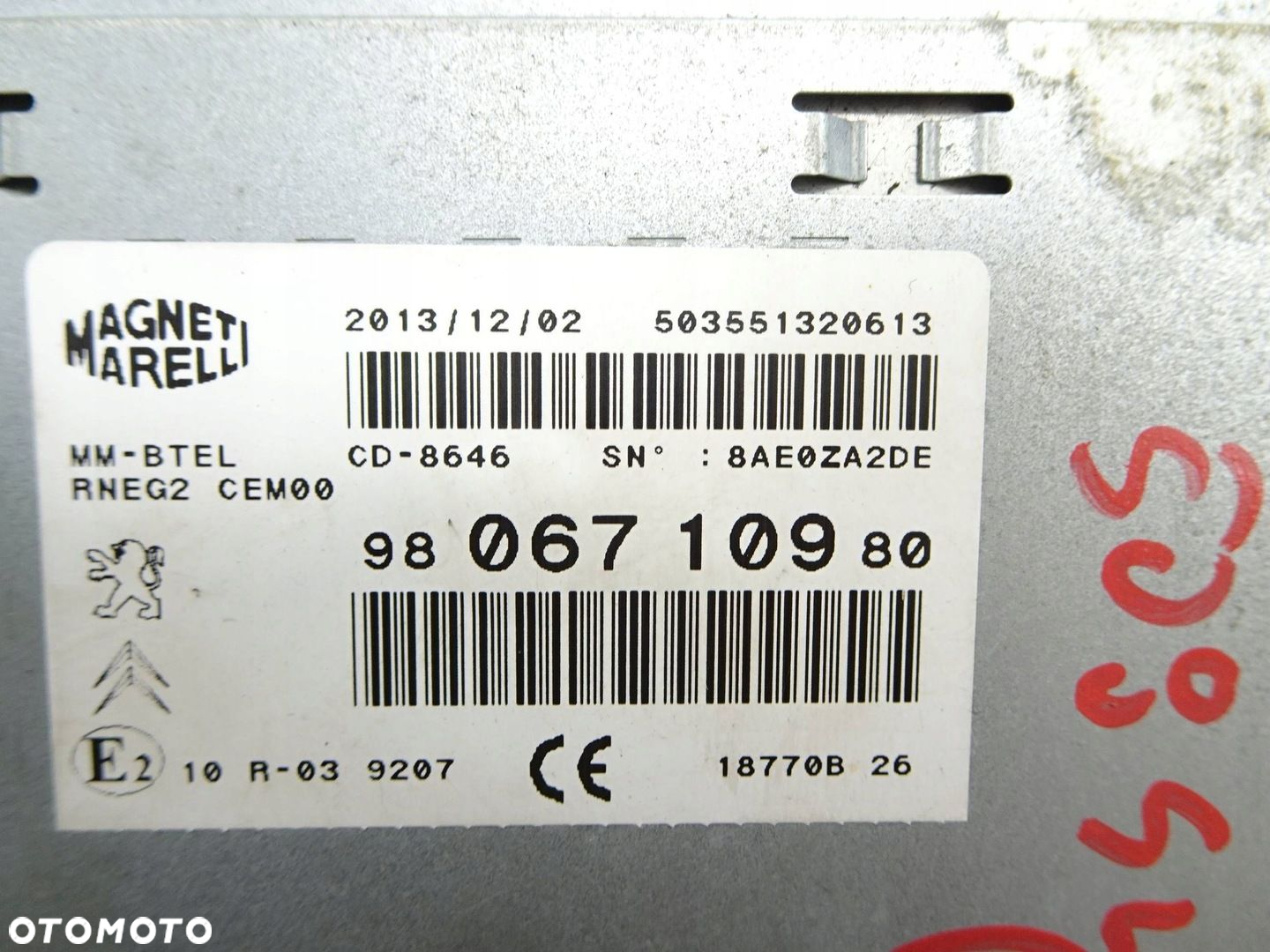 Radio nawigacja Peugeot 508 I SW - 5
