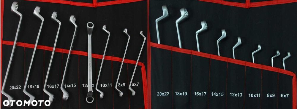 KLUCZE płasko oczkowe GIĘTE TORX PRZEWODÓW C 47szt - 7