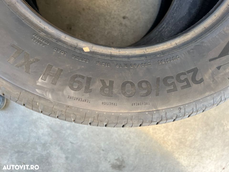 vând 4 anvelope 255/60/19 continental de vară noi - 4