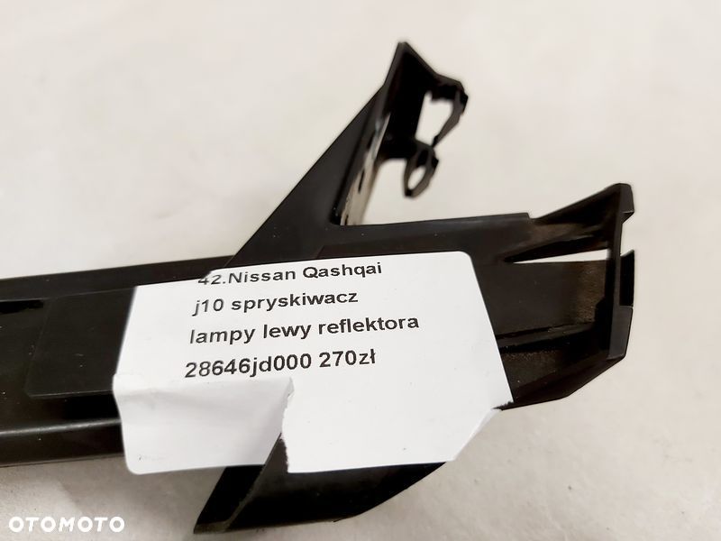 NISSAN QASHQAI 1 I J10 SPRYSKIWACZ LAMPY LEWY REFLEKTORA 28646-JD000 28646JD000 - 2