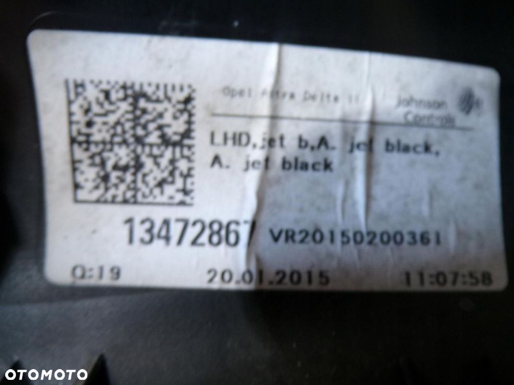 OPEL ASTRA IV J IV TAPICERKA BOCZEK DRZWI PRZÓD PRAWY 13472867 - 9