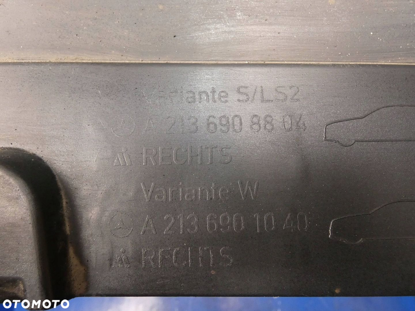MERCEDES E KLASA W213 SEDAN LISTWA PROGOWA NAKŁADKA PRÓG PRAWA - 2